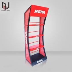 pop up floor metal display stand for motor oil