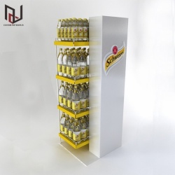 pop up floor beverage metal display stand