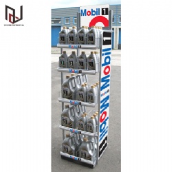 New Customized Metal Display Racks Lubricating Motor Engine Oil Display Stand