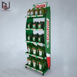 Motor oil display stand