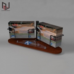 Table metal magazine display racks