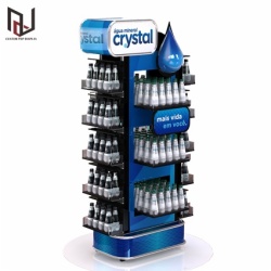 Retail pop custom display racks for water bottles