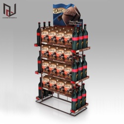 Retail pop custom display racks for water bottles